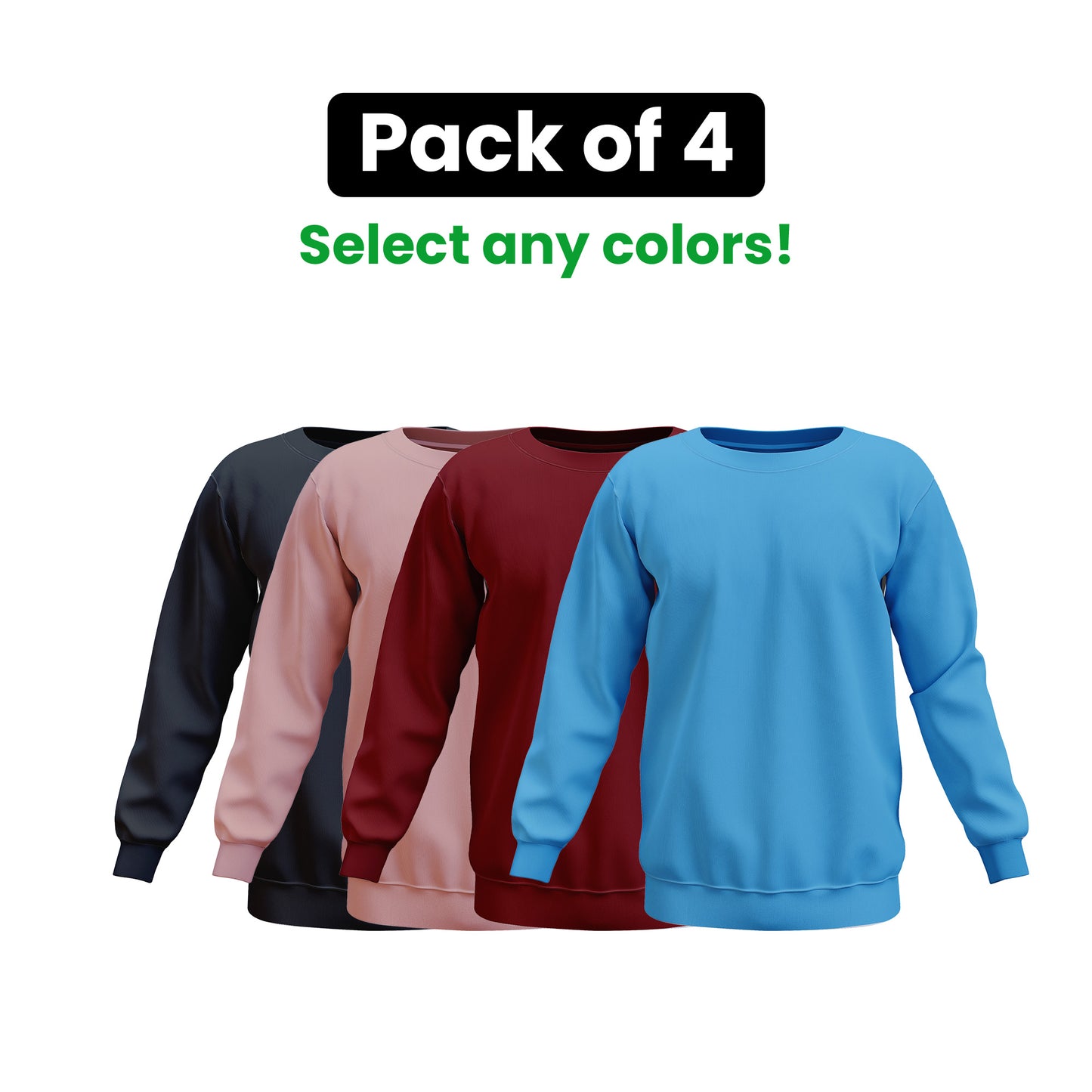 Pack of 4 Sweatshirt